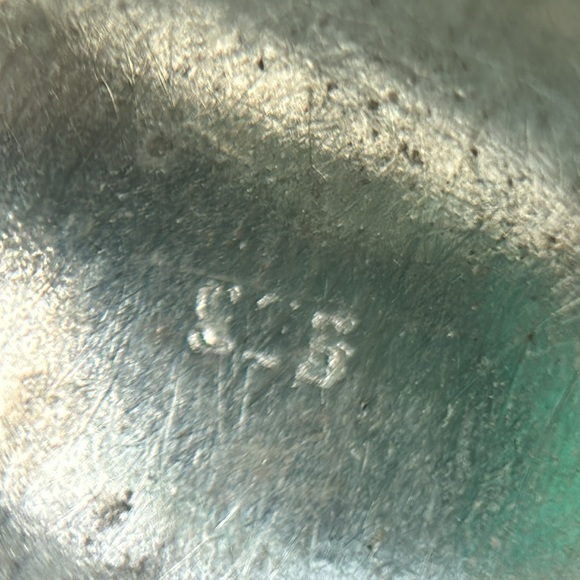 🩶 Solid Sterling Silver Spike and Cuff Earrings - Picture 5 of 5